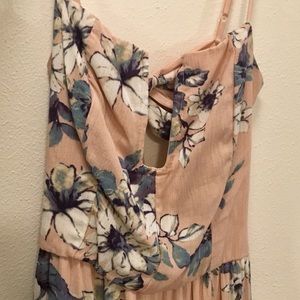 MAHINA floral peach dress